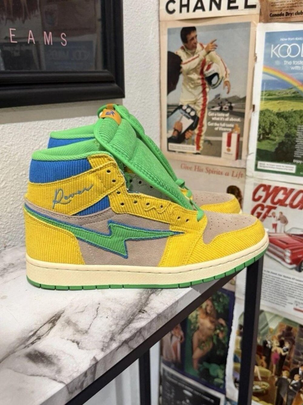 Kool Kiy Reves Paris KIY 85 HI 'Homer' Canary Yellow US 9.5